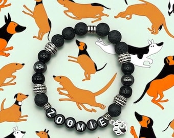ZOOMIE, Dog Bracelet, Dog Gift for Dog Lovers, Dog Mom Gift, Dog Lover Gift, Dog Lover Bracelet, Bracelet for Dog Mom, Dog Bracelet