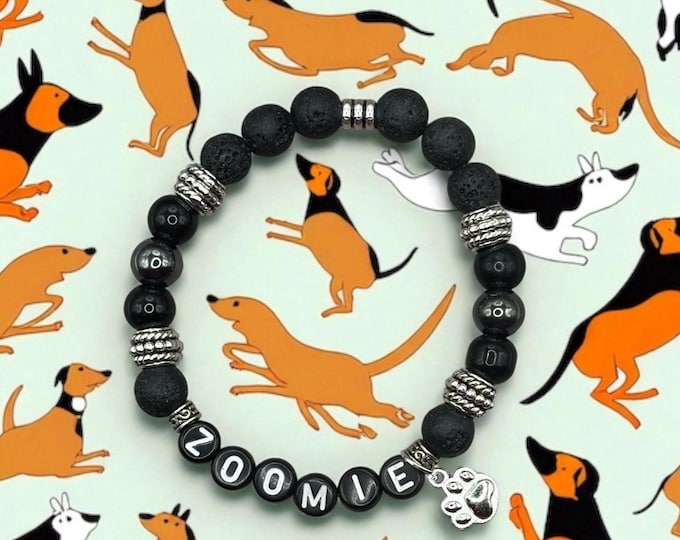 ZOOMIE, Dog Bracelet, Dog Gift for Dog Lovers, Dog Mom Gift, Dog Lover Gift, Dog Lover Bracelet, Bracelet for Dog Mom, Dog Bracelet