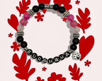 Furr Mama Beaded Bracelet, Pet Lover Gift, Gift for Her