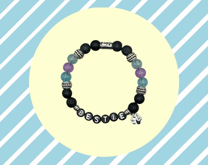 BESTIE Beaded Bracelet, Pet Lover Gift,