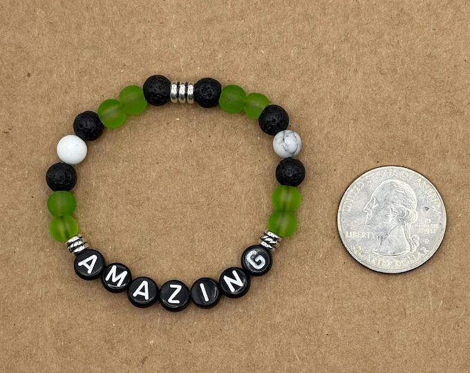 AMAZING Kids Affirmation Bracelet, Bracelets For Kids, Kids Jewelry, Gift for Kids, Girls Bracelets, Sayings for Kids, Boys Bracelets