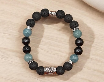 HONOR Inspired Nordic Viking Bracelet, Viking Bracelet, Gebo Rune Bracelet, Seers Vision Bracelet, Norse Bracelet, Norse Mens Bracelet
