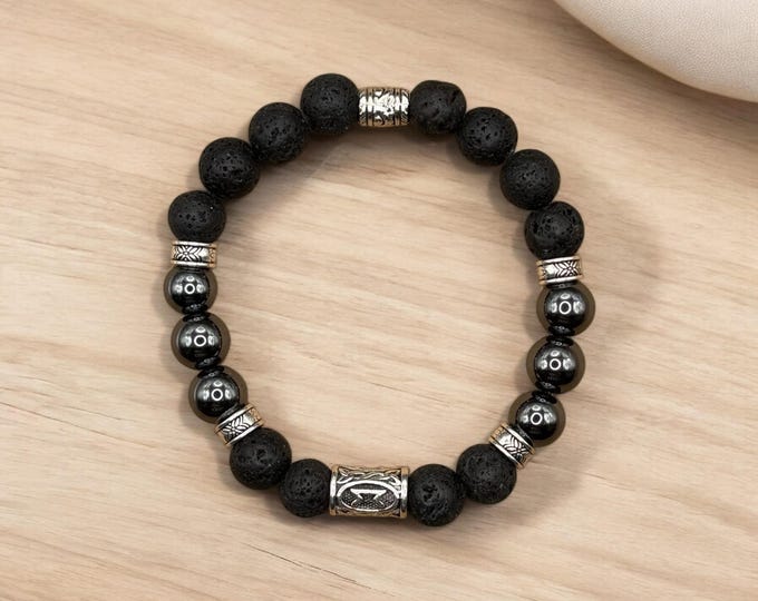 KNOWLEDGE Viking Rune Inspired Bracelet,  Perth Viking Bracelet, Rune Bracelet, Seers Vision Bracelet, Norse Bracelet, Nordic Mens Bracelet