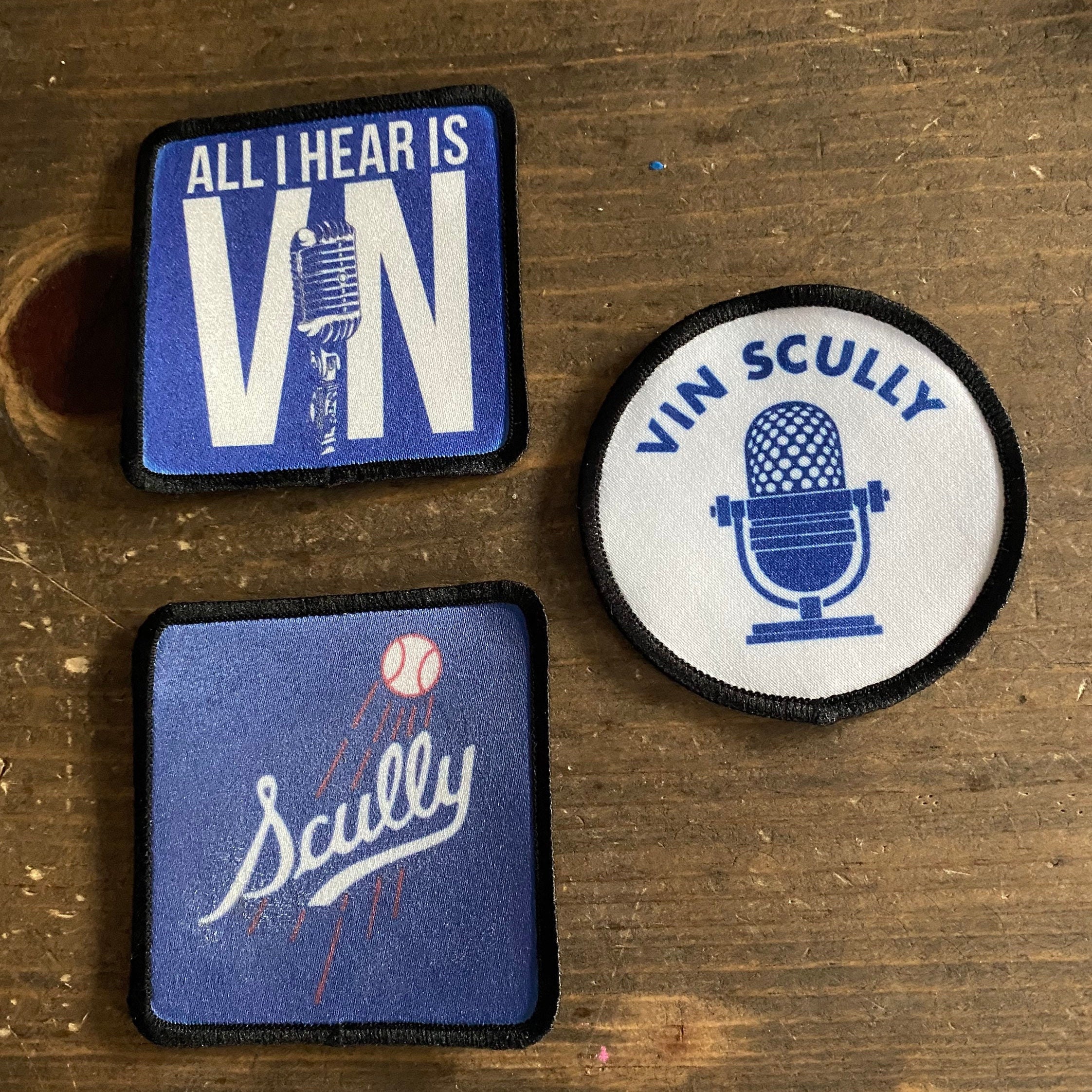 In Memory Patch Iron on Patch Voice of Dodgers Vin Scully 