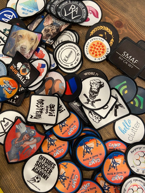 CUSTOM PATCHES Iron on Patch Patches Custom Printed Patch