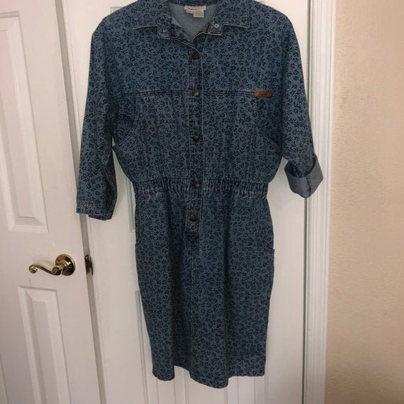 Vintage Dreams Denim Mechanic Inspired Dress