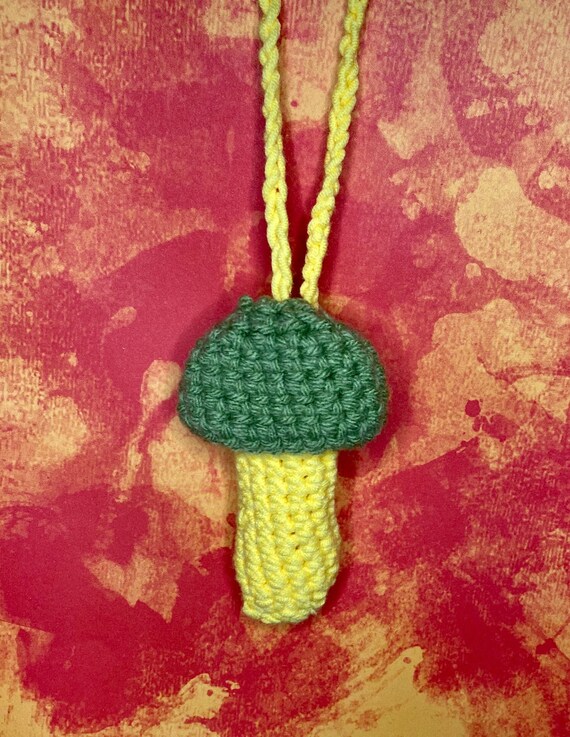 Crochet Mushroom Lighter Holder/Lanyard Etsy
