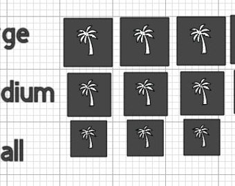 Palm Tree Nail Art Herbruikbare Airbrush Stencil Vinyl