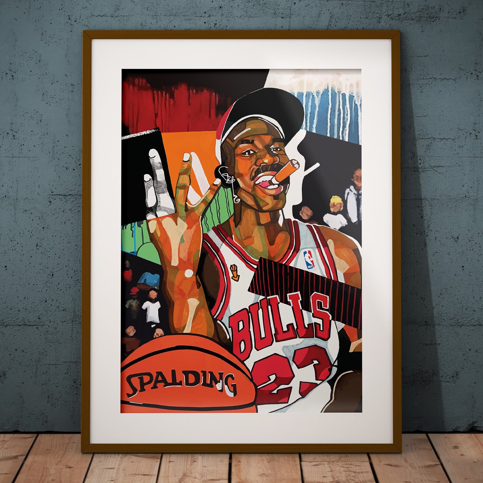 Basketball Art Print Poster NBA Gift Chicago Wall Art Etsy