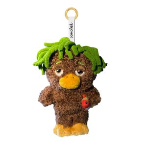 Bayou Duck Plush Keychain with Locs, Kawaii Plushie, Cute Bag Charm, Stuffed Animal Gift, Collectible Plush Toy for Kids & Adults, Furry