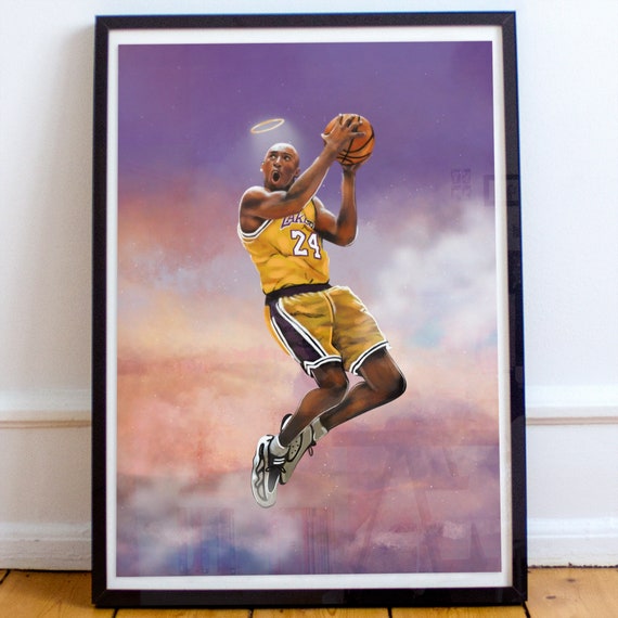 Kobe Bryant Posters Lakers Print Basketball Artwork Wall 