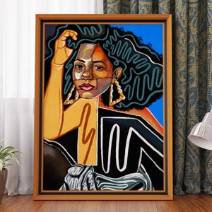 Black Picasso Art Print, Picasso Face Sketch, Statement Minimal Hollow Face, Abstract Style, Cubism, Line Drawing, Modern Art, Feminism