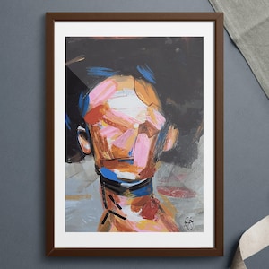 African American Women Art, Black Woman art, Natural Hair Art, African art, Unique, Expressionism, Afro Art, Black Woman Art, Paint Strokes