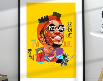 Anderson Paak Poster, Art Print, Korean, Rap lyrics wall art, Rapper poster, Rapper quote, Hip hop art, Hip hop lyrics, Rap Music