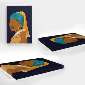 Girl With A Pearl Earring by Johannes Vermeer, Bamboo Earrings, Bamboo ...