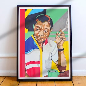 Black History Month Art, James, Limited Edition Print, Black Art, African Art, Black Man Art, American Writer, Motivational, Civil Rights
