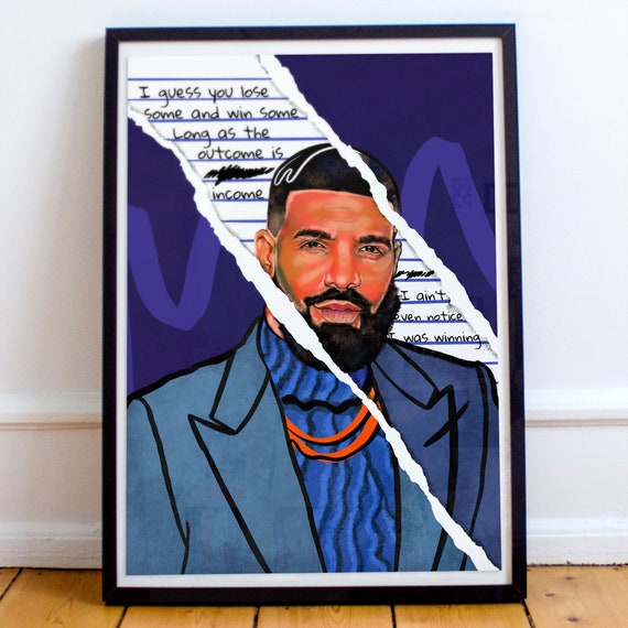 DRAKE Album, Hip Hop, Canvas Art, Drake Poster, Lover Boy, Rapper