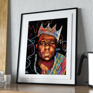 Hip Hop Poster Biggie Smalls Quote Notorious BIG Art Big 