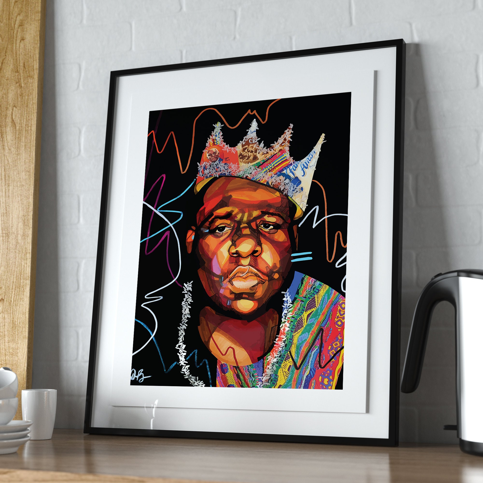 The Notorious Big Biggie Smalls Us Rapper Print Wall Home Decor - POSTER  20x30