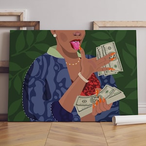 Women History Month, Women Empowerment, Herstory, Woman Owned, Equality Art, Feminist, Feminism, Money Poster, Black Woman Art, Gift for Her
