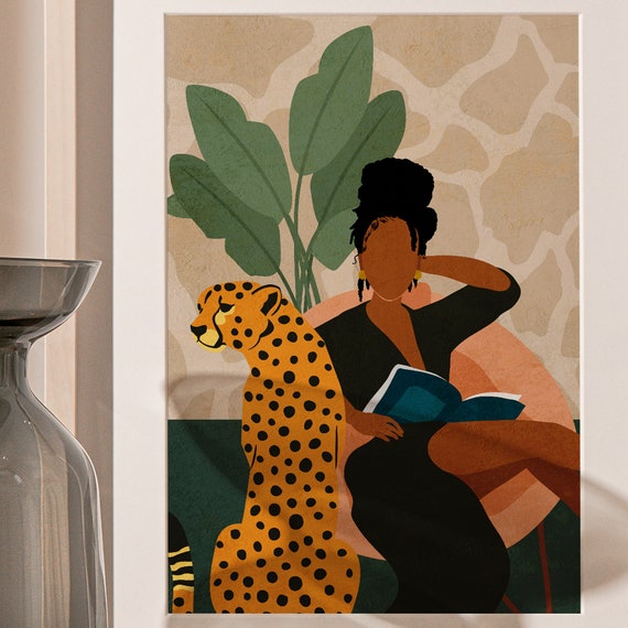 safari animal brown and tan cheetah leopard print Art Print by  chicelegantboutique