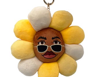 Cute Flower Pillow, Handmade Sunflower Plushie Daisy Pillow, Novelty Plush, Chair Cushion, Aesthetic Nursery Room Decor, Kids Gift, Eclectic