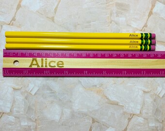Pencil and Ruler | Etsy