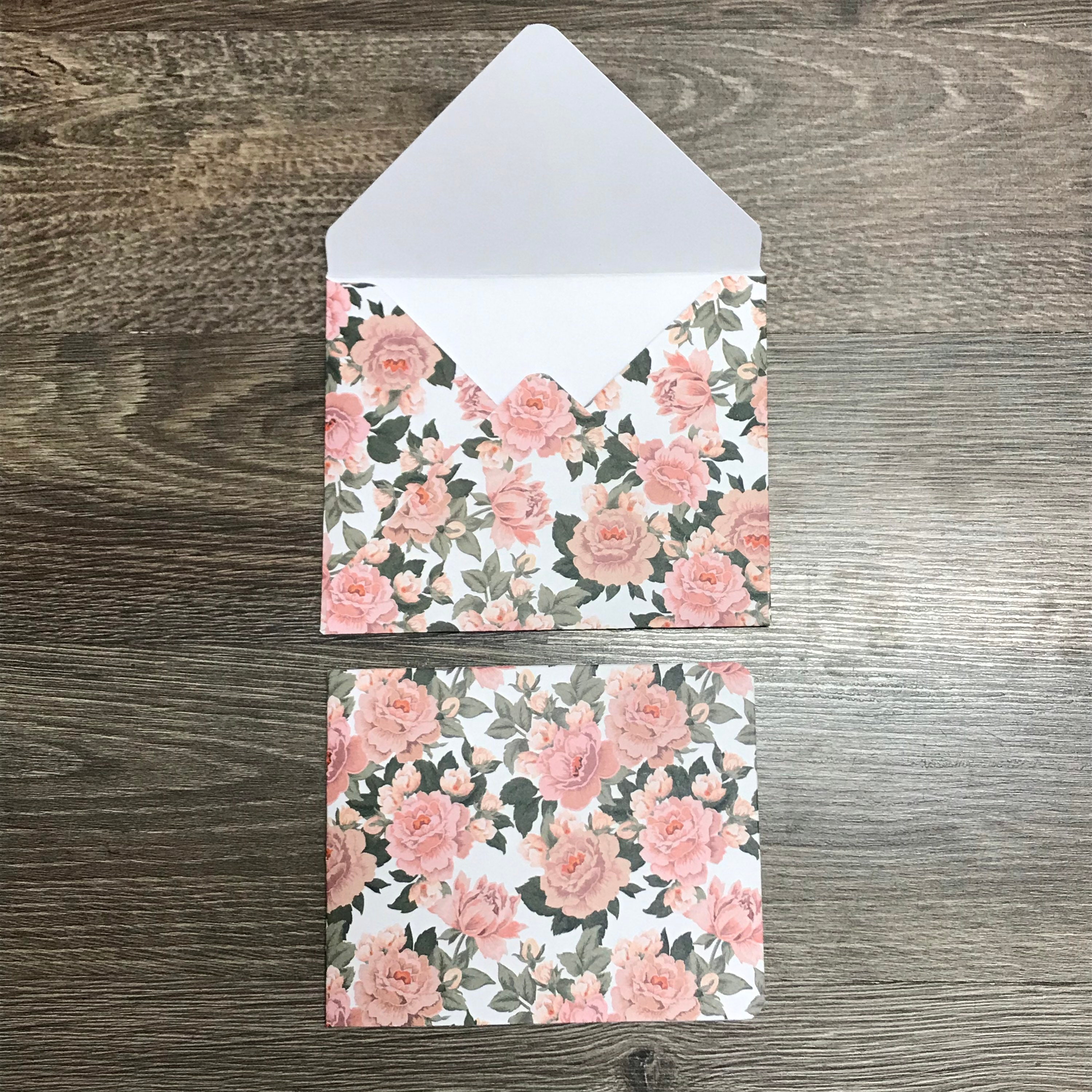 Envelopes with matching cards stationery set blank cards for Etsy