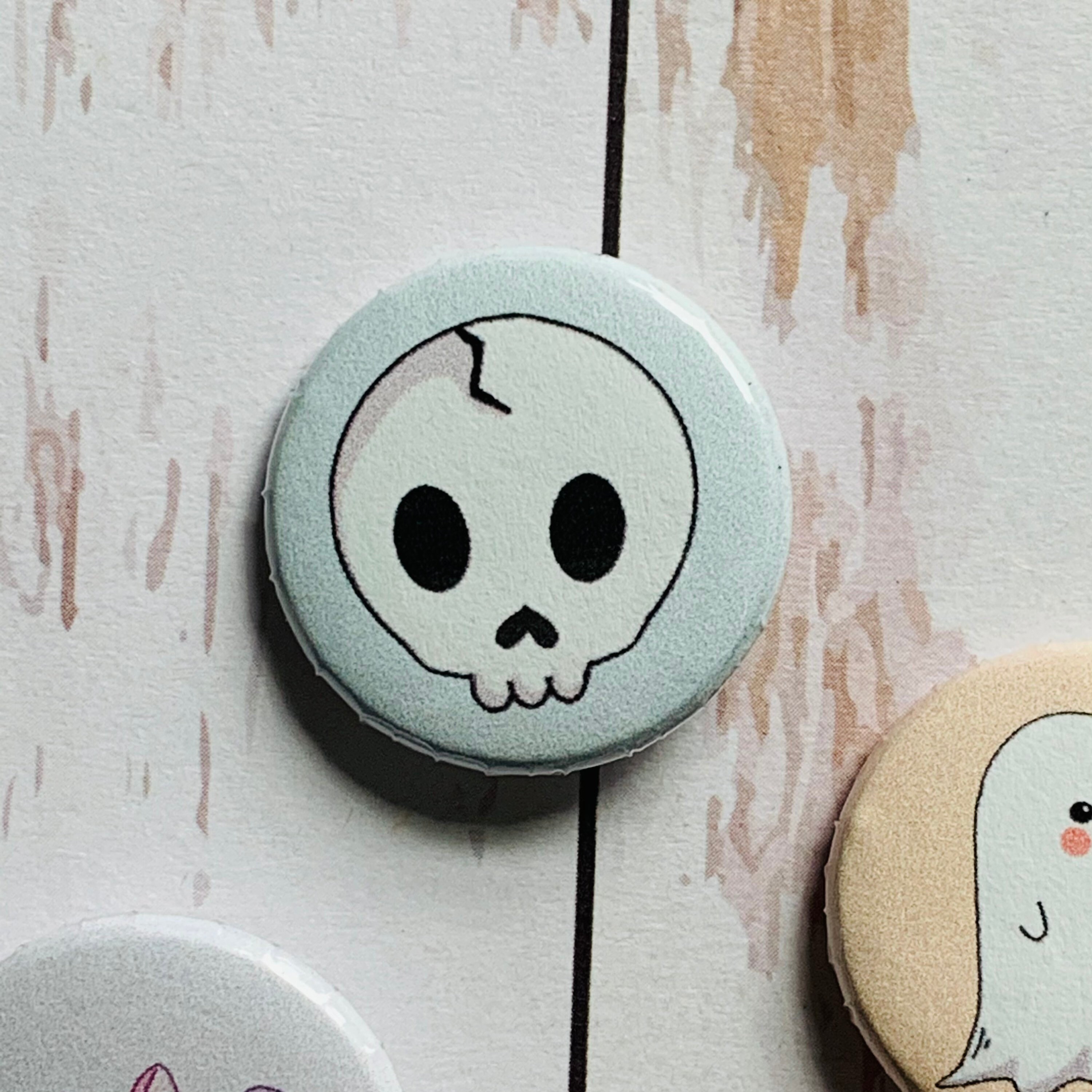 Creepy cute pins Halloween 1 inch pins Etsy