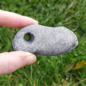Irish Hag Stone, Holey Stone, Adder Stone, Odin Stone, Witch Stone, Celtic Stone, Meditation Stone, Pebble, Pagan Stone, Hag Stone.