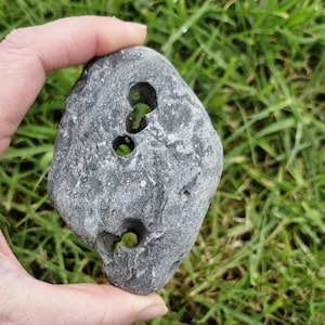 Irish Hag Stone, Holey Stone, Adder Stone, Odin Stone, Witch Stone, Celtic Stone, Meditation Stone, Pebble, Pagan Stone, Hag Stone.