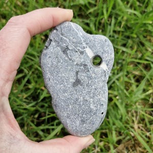 Irish Hag Stone: Natural Holey Stone, Beach Find