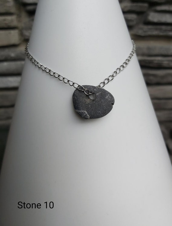 1 10 Irish Hag Stone Necklaces Holey Stone Adder Stone Odin Stone Witch Stone Celtic Stone Pendant Vegan Necklace Pagan Stone. Etsy UK
