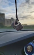 Hag stone Car Charm, Rear View Mirror Charm, Rearview Mirror Accessories, Car Protection product logo