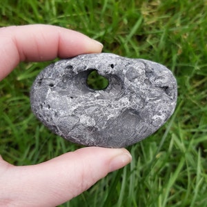 Irish Hag Stone: Natural Holey Meditation Pebble