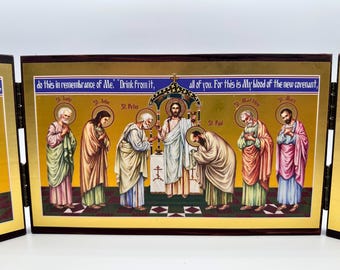 Orthodox Icon Set - "The Eucharist", Educational Book