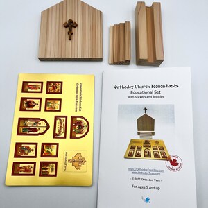 Orthodox Iconostasis Educational Set. Handmade Educational Toy. image 6