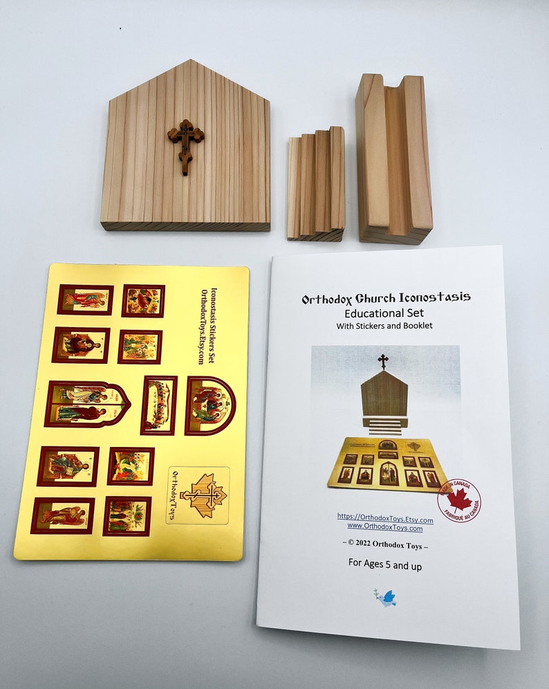 Orthodox Iconostasis Educational Set. Handmade Educational Toy. image 6