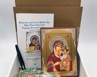 Holy Theotokos Icon and Educational Set
