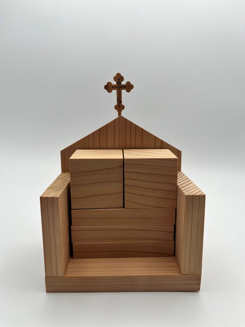Orthodox Wooden Block Perpetual Calendar