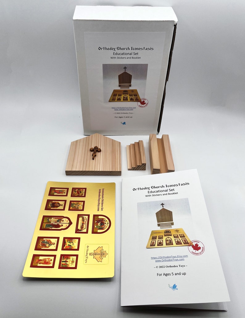 Orthodox Iconostasis Educational Set. Handmade Educational Toy. image 7