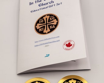Orthodox Cross Car Stickers with Educational Booklet