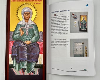 St Matrona of Moscow Orthodox Icon and Educational Booklet