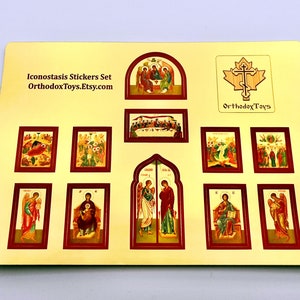 Orthodox Iconostasis Educational Set. Handmade Educational Toy. image 5