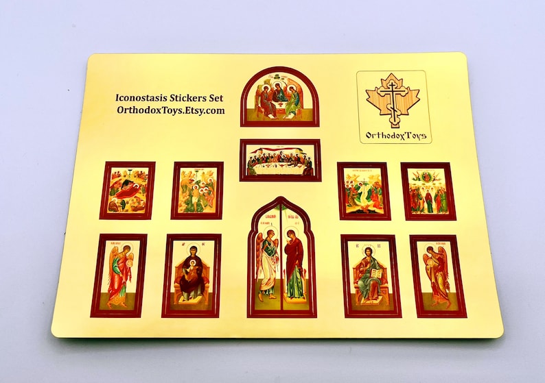 Orthodox Iconostasis Educational Set. Handmade Educational Toy. image 5