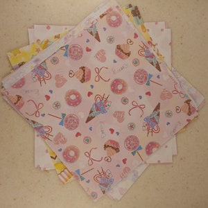 lot 0f 20 kawaii origami sheets,origami paper,kawaii,adorable,origami,cute paper,crafting,craft supplies