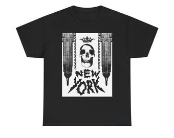 Heavy Metal New York T-Shirt, Rock Band Music Tee, Unisex Graphic Shirt, Concert Apparel, Gifts for Metalheads