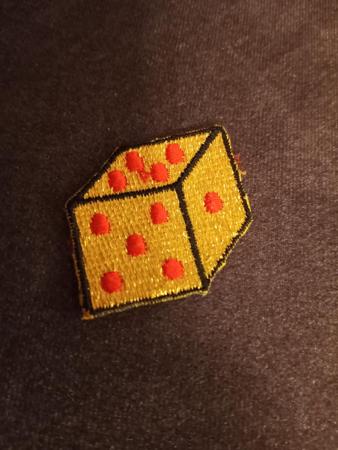 Mini Golden Dice Patch,iron On,applique,gambling,casino,gaming,las ...