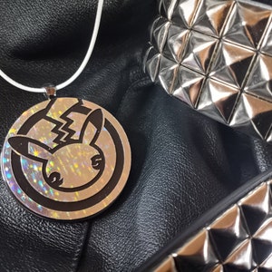 MIMIKYU NECKLACE,upcycled coin necklace,upcycled character necklace,pokeball necklace,pocket monsters necklace,gamer,video games,gamer gift,