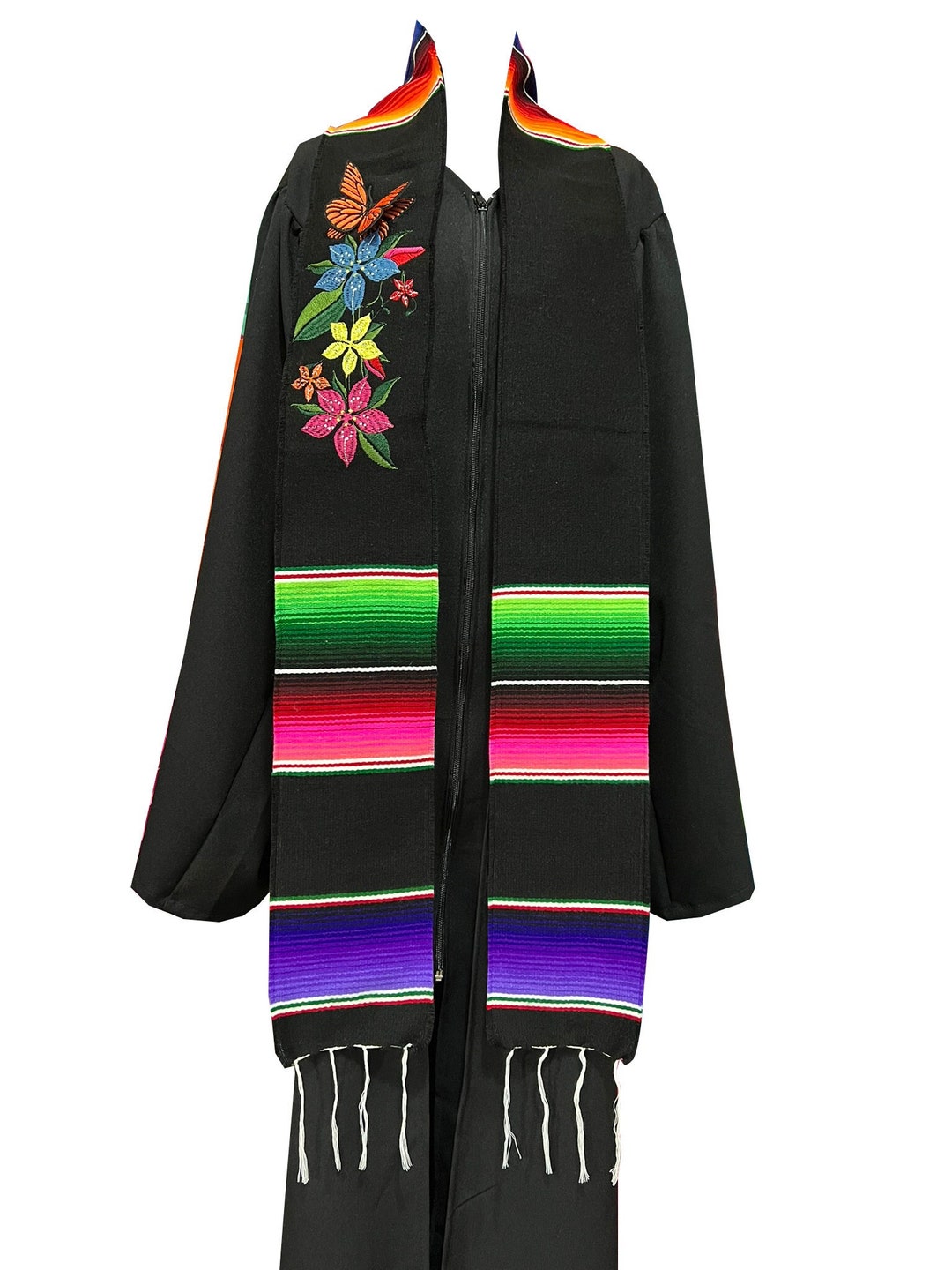 Mexican Graduation Sash Stole Zarape Sarape Flowers - Etsy